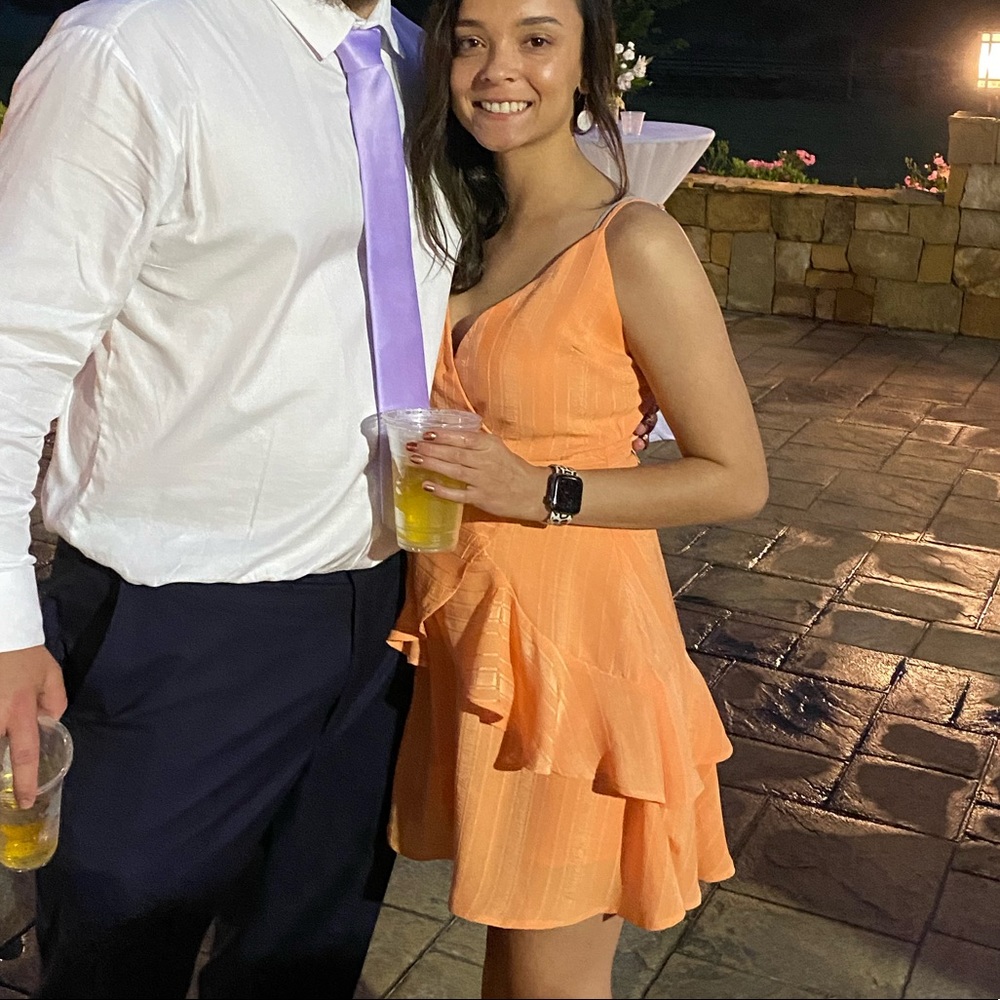 Pink Lily Orange Dress